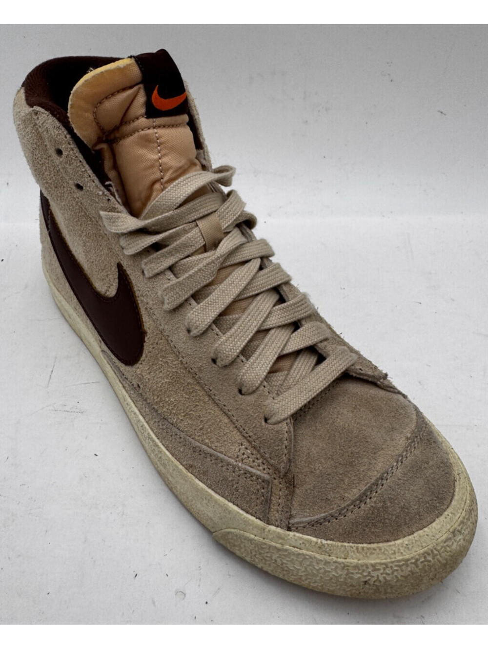 Nike Blazer Mid '77 Premium Men's Sneakers 8 Beige Rattan Light Shoes DM0178-200